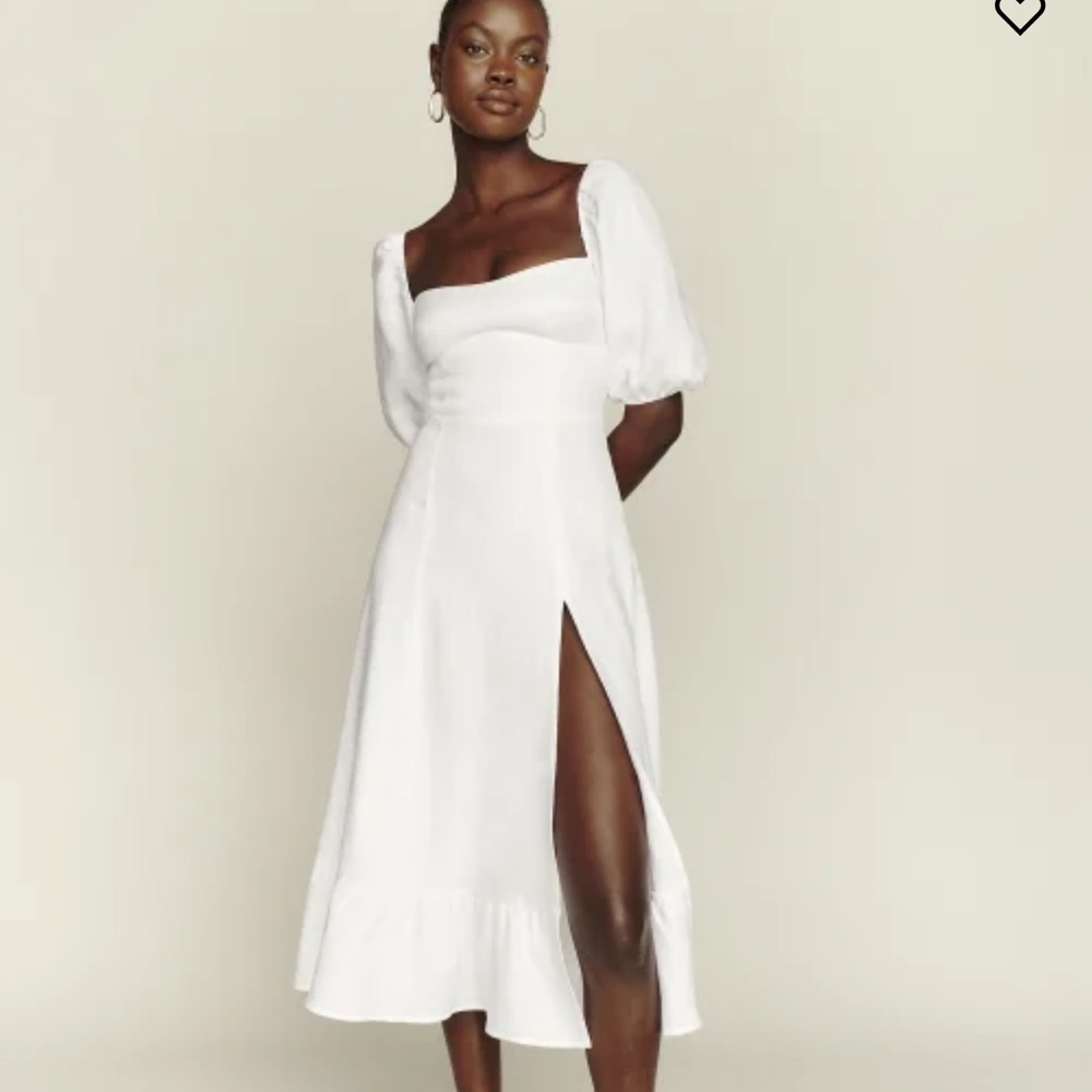 Reformation Belgium Dress White size 0
